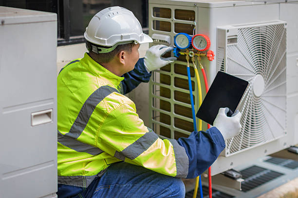 Professional Hvac technician working in Shepherd, MI